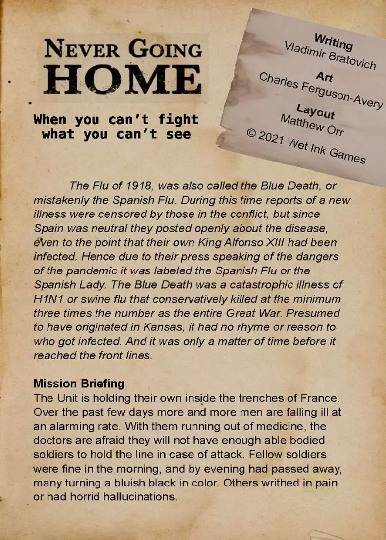 Never Going Home: When You Can't Fight What You Can't See